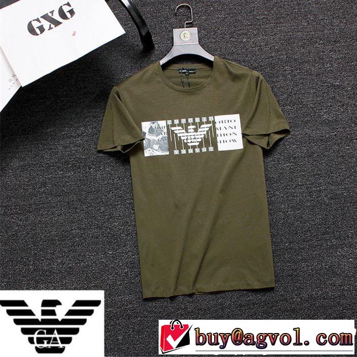 2019春夏の大注目トレンド 大人っぽいファション感 ARMANI アルマーニ  半袖Tシャツ 3色可選