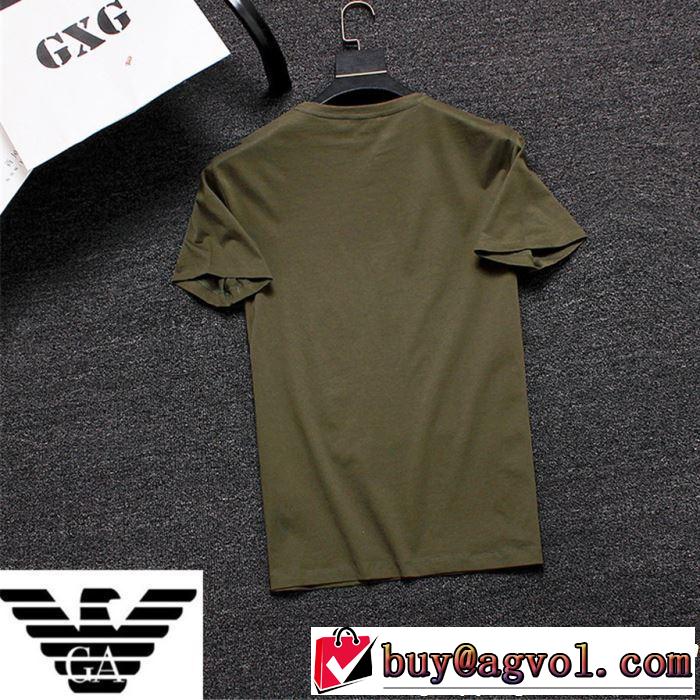2019春夏の大注目トレンド 大人っぽいファション感 ARMANI アルマーニ  半袖Tシャツ 3色可選