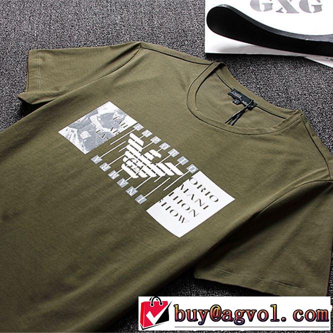 2019春夏の大注目トレンド 大人っぽいファション感 ARMANI アルマーニ  半袖Tシャツ 3色可選