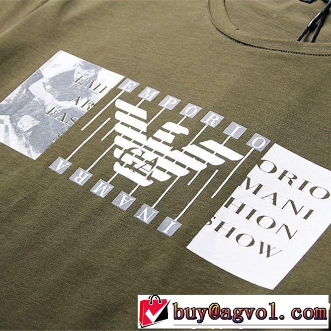 2019春夏の大注目トレンド 大人っぽいファション感 ARMANI アルマーニ  半袖Tシャツ 3色可選