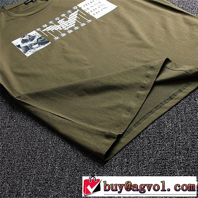 2019春夏の大注目トレンド 大人っぽいファション感 ARMANI アルマーニ  半袖Tシャツ 3色可選