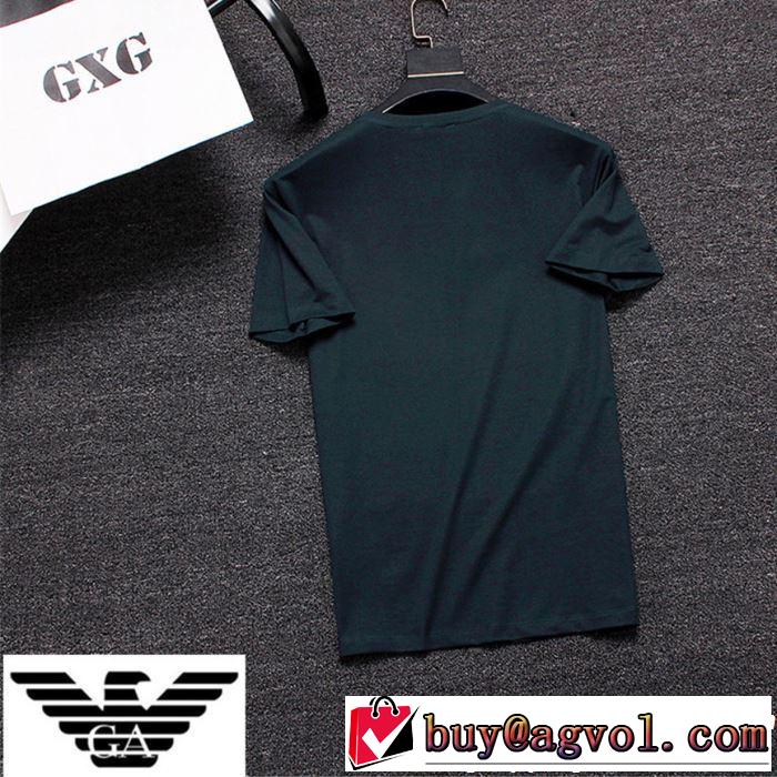 大人っぽく着こなし ARMANI アルマーニ  半袖Tシャツ 3色可選 【2019年】夏のファッション