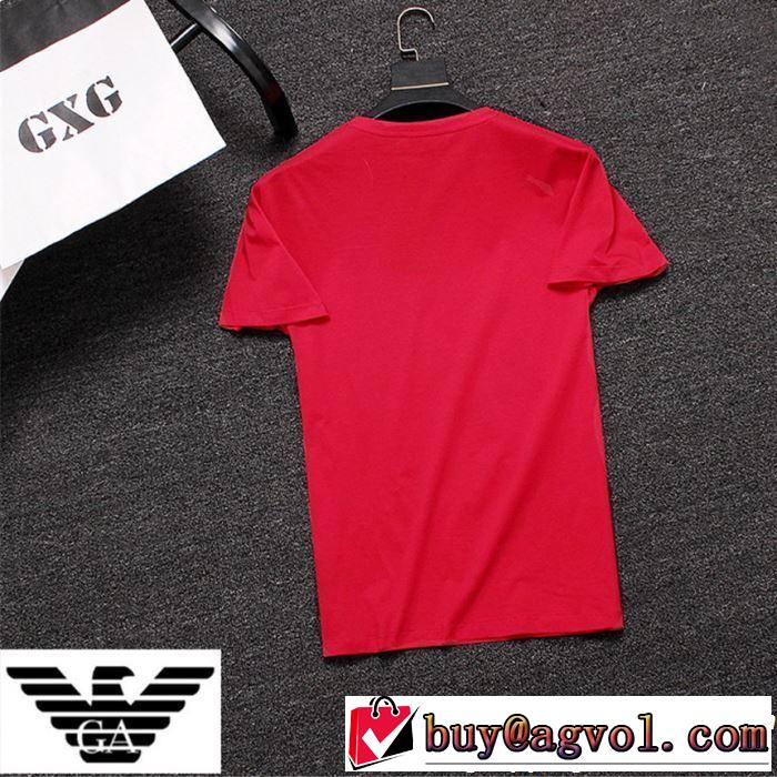 【2019年】夏のファッション 3色可選 2019春夏は人気定番  ARMANI アルマーニ  半袖Tシャツ