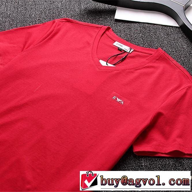 【2019年】夏のファッション 3色可選 2019春夏は人気定番  ARMANI アルマーニ  半袖Tシャツ
