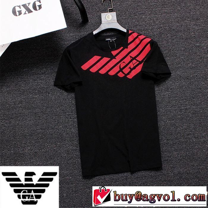 ARMANI アルマーニ  半袖Tシャツ 3色可選 人気夏ファションおすすめ 2019年春夏シーズンの人気