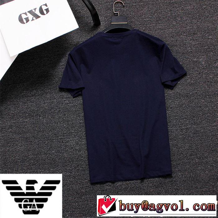 ARMANI アルマーニ  半袖Tシャツ 3色可選 人気夏ファションおすすめ 2019年春夏シーズンの人気