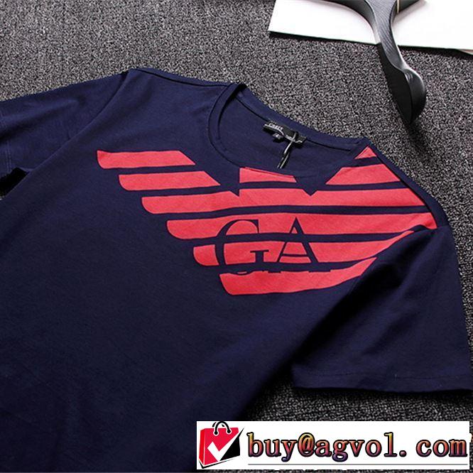 ARMANI アルマーニ  半袖Tシャツ 3色可選 人気夏ファションおすすめ 2019年春夏シーズンの人気