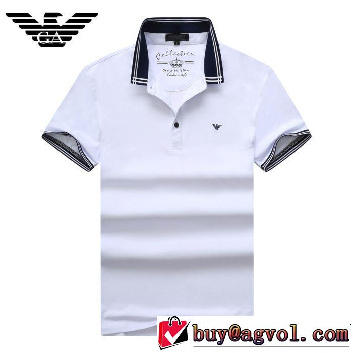 最近のトレンドアイテム おしゃれな夏ファッション2019 ARMANI アルマーニ  3色可選 半袖Tシャツ