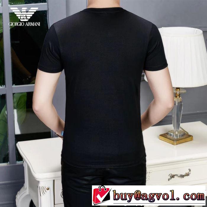 ARMANI アルマーニ  半袖Tシャツ 2色可選 海外セレブは大人気 おしゃれな夏ファッション2019