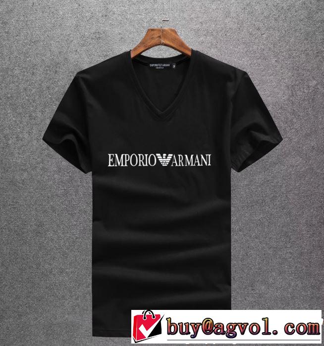 夏らしい季節感 大人カジュアル夏ファッション2019 ARMANI アルマーニ  半袖Tシャツ 3色可選