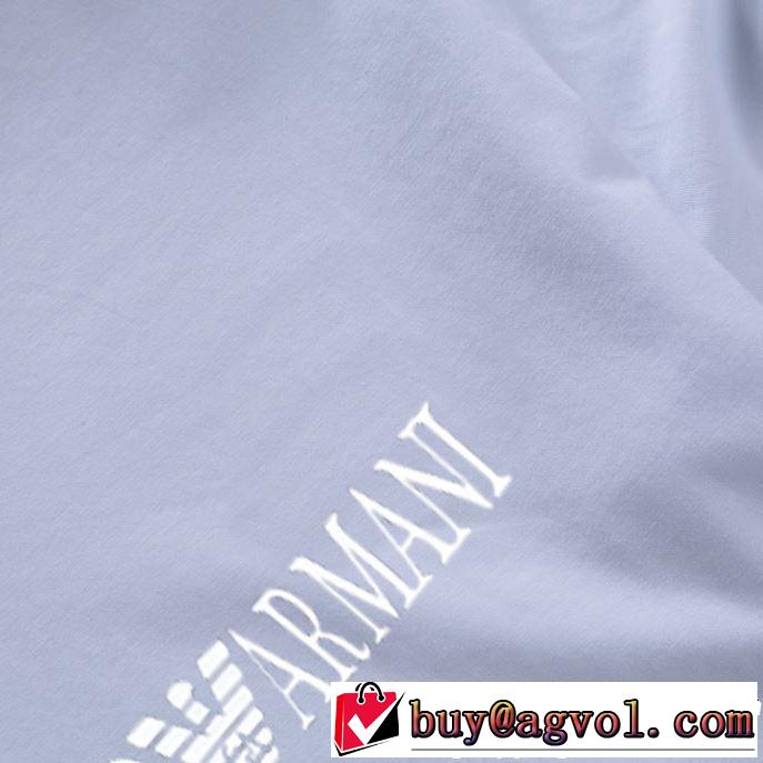 夏らしい季節感 大人カジュアル夏ファッション2019 ARMANI アルマーニ  半袖Tシャツ 3色可選