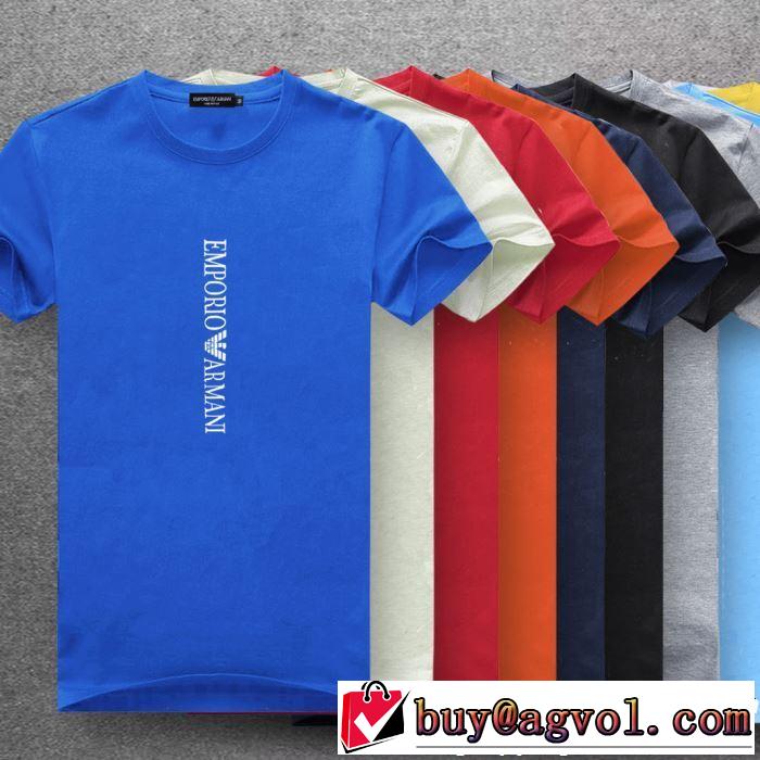 多色可選 半袖Tシャツ 2019夏ファション新品 大人のこなれた着こなし ARMANI アルマーニ