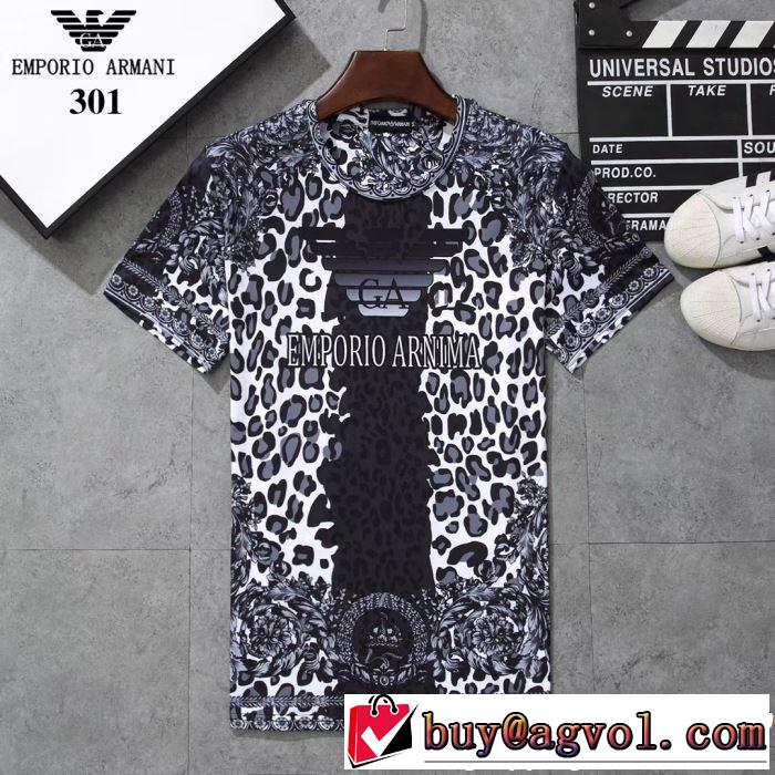 ARMANI アルマーニ  半袖Tシャツ 3色可選 2019春夏トレンドアイテム 春夏！大人カジュアル