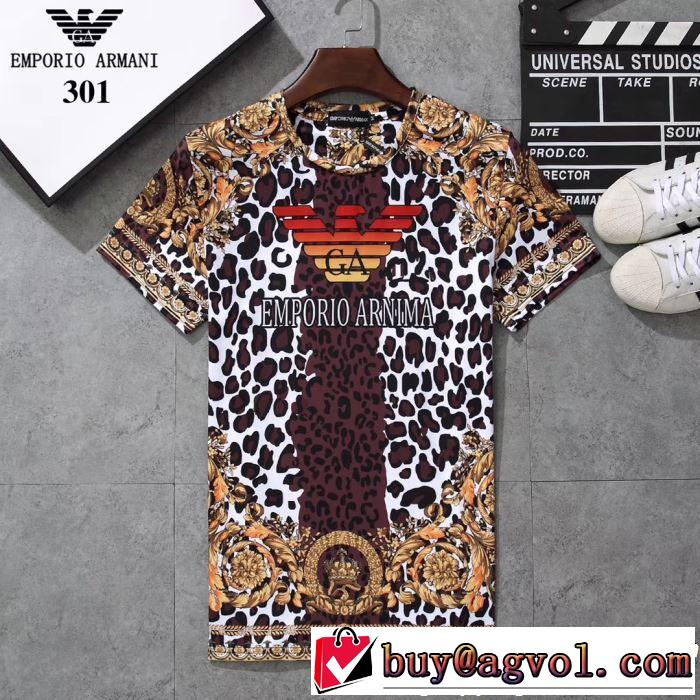 ARMANI アルマーニ  半袖Tシャツ 3色可選 2019春夏トレンドアイテム 春夏！大人カジュアル