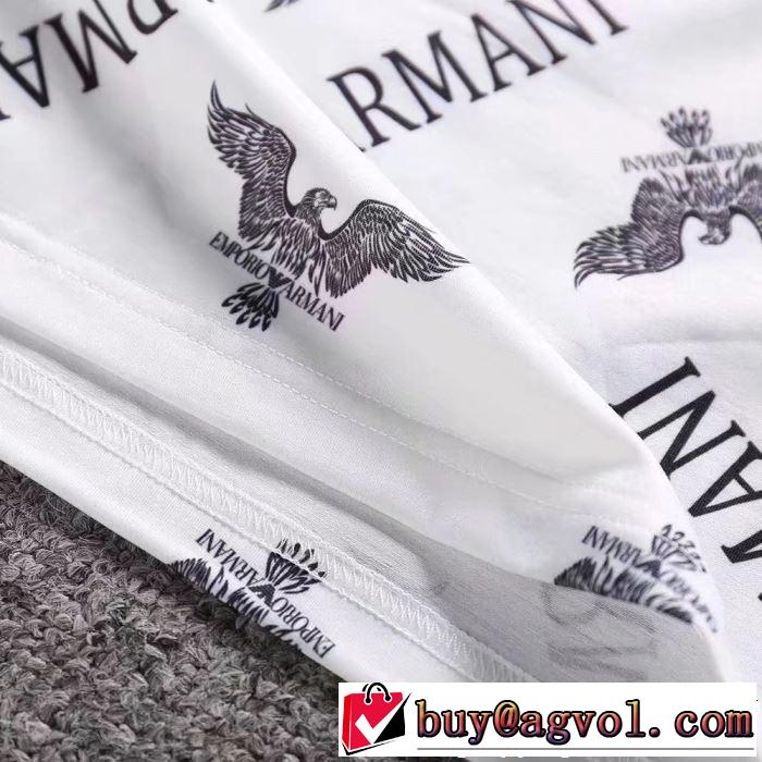 2019年春夏流行ファッション 大人可愛いスタイル ARMANI アルマーニ  半袖Tシャツ 3色可選