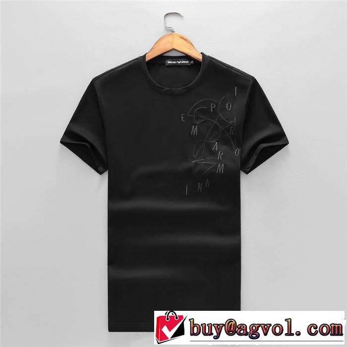 定番のスタイル春夏限定 2019春夏も引き続きトレンド ARMANI アルマーニ 半袖Tシャツ 2色可選