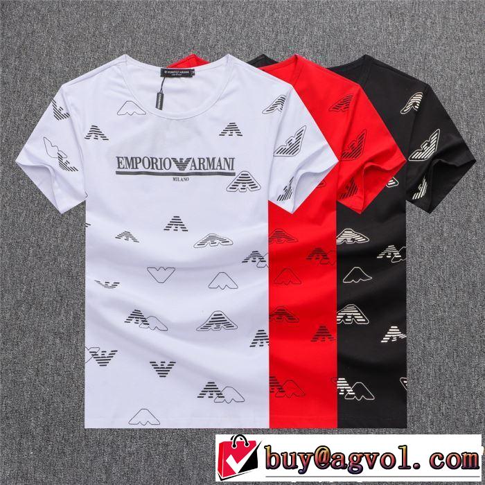 おすすめな大人のトレンド ARMANI アルマーニ 半袖Tシャツ 3色可選 【2019春夏】最新コレクション