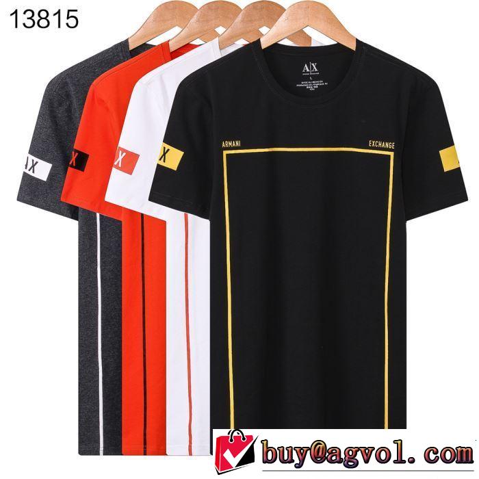 半袖Tシャツ 4色可選 春色の最旬の人気アイテム 2019春夏トレンドアイテム ARMANI アルマーニ