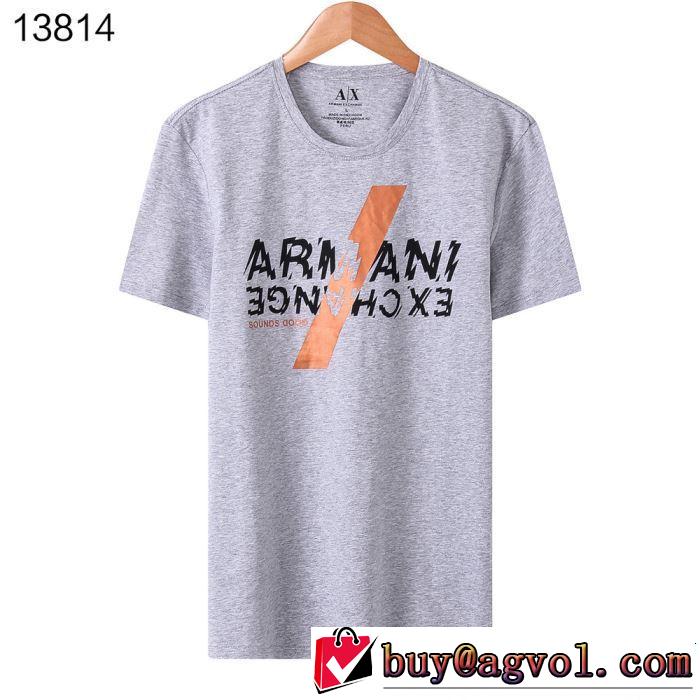 ARMANI アルマーニ 半袖Tシャツ 4色可選 今期のトレンド定番アイテム 2019SSのトレンド商品