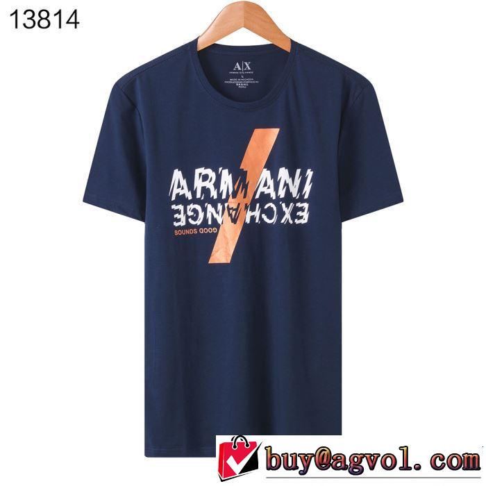 ARMANI アルマーニ 半袖Tシャツ 4色可選 今期のトレンド定番アイテム 2019SSのトレンド商品