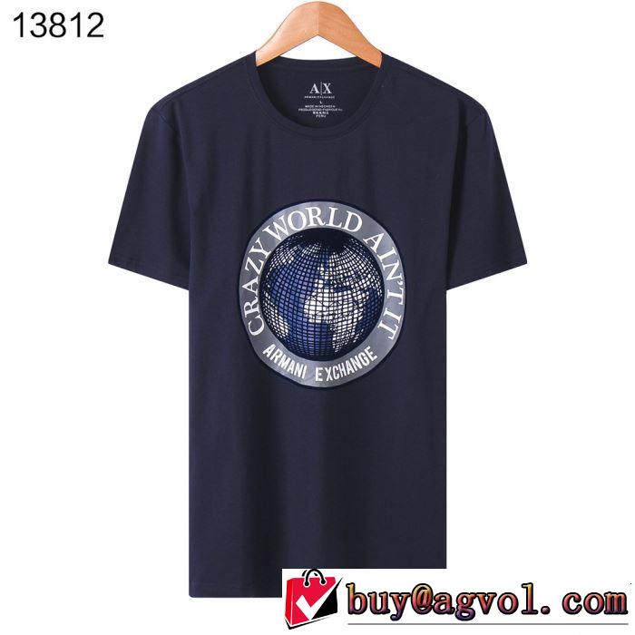 暑い今こそ活躍させたい！ 2019年春夏シーズンの人気 ARMANI アルマーニ 半袖Tシャツ 4色可選