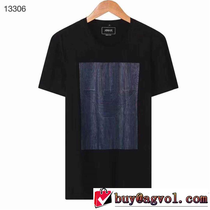 4色可選 半袖Tシャツ 夏ファッションのおすすめ 2019春夏も引き続き人気セール ARMANI アルマーニ