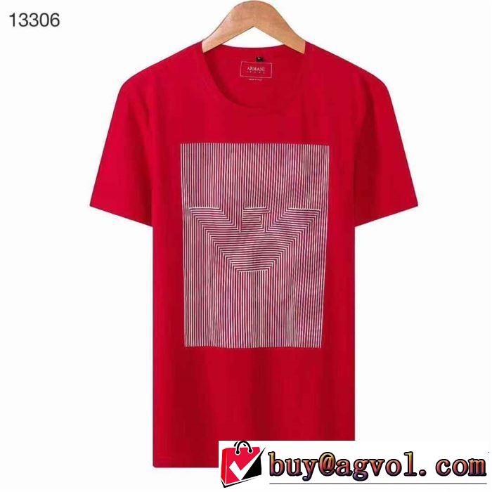 4色可選 半袖Tシャツ 夏ファッションのおすすめ 2019春夏も引き続き人気セール ARMANI アルマーニ