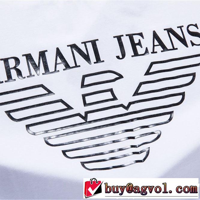 今年春夏ファション流行り 2019年の春夏に着たい 通勤の定番 ARMANI アルマーニ 半袖Tシャツ 3色可選