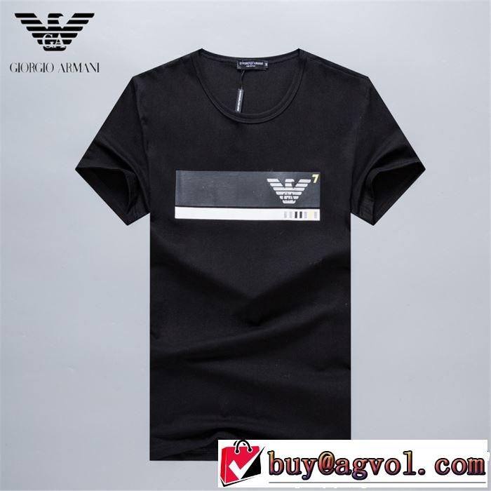 る春夏おすすめの人気商品 ARMANI アルマーニ 半袖Tシャツ 3色可選 2019年春夏流行ファッション