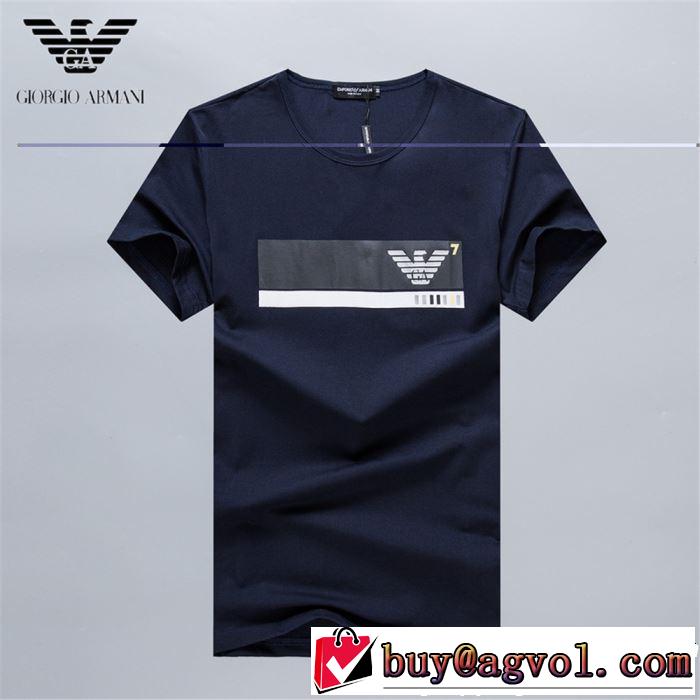 る春夏おすすめの人気商品 ARMANI アルマーニ 半袖Tシャツ 3色可選 2019年春夏流行ファッション