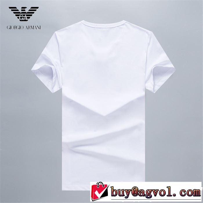 る春夏おすすめの人気商品 ARMANI アルマーニ 半袖Tシャツ 3色可選 2019年春夏流行ファッション