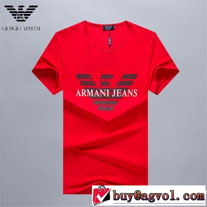 ARMANI アルマーニ 半袖Tシャツ 3色可選 2019夏ファション新品 今季トレンドの限定アイテム