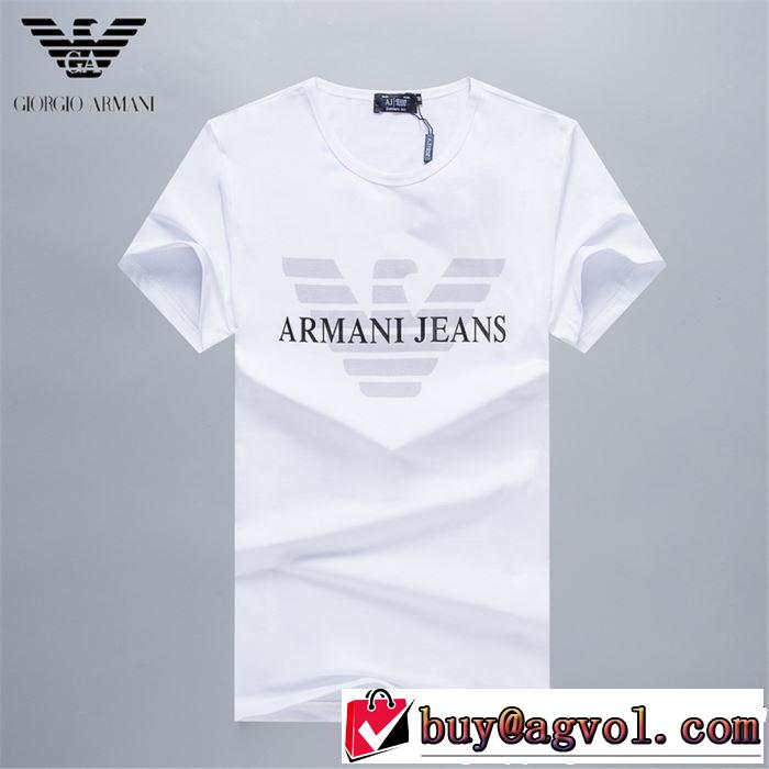 ARMANI アルマーニ 半袖Tシャツ 3色可選 2019夏ファション新品 今季トレンドの限定アイテム