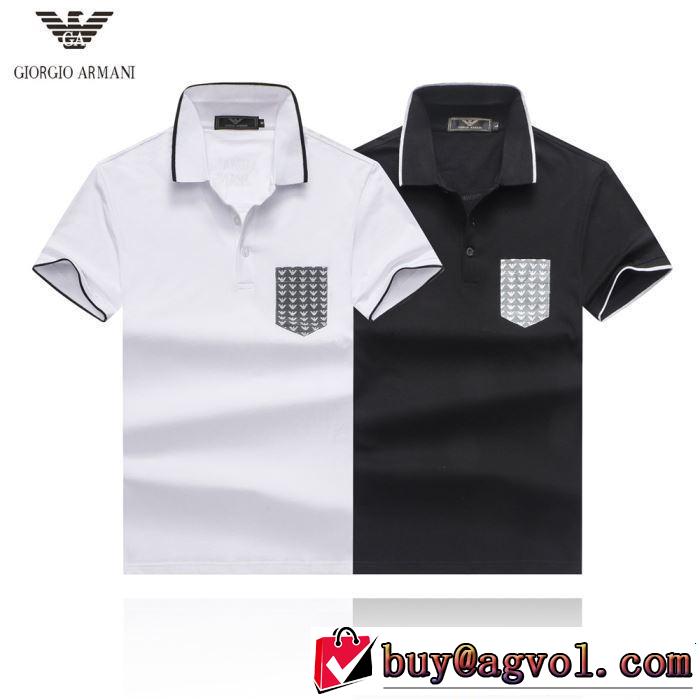 最もクラシックなタイプ ARMANI アルマーニ 半袖Tシャツ 2色可選 《2019年》今、注目のストリート