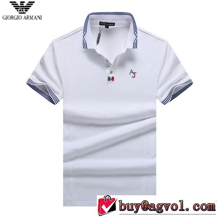 今季トレンドの限定アイテム ARMANI アルマーニ 半袖Tシャツ 2色可選 この夏は注目新作 2019夏色っぽさ
