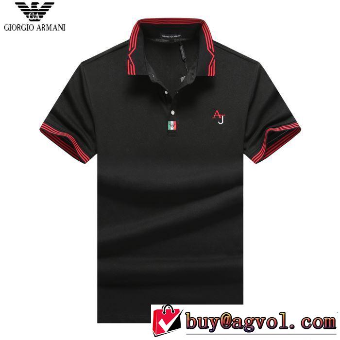 今季トレンドの限定アイテム ARMANI アルマーニ 半袖Tシャツ 2色可選 この夏は注目新作 2019夏色っぽさ