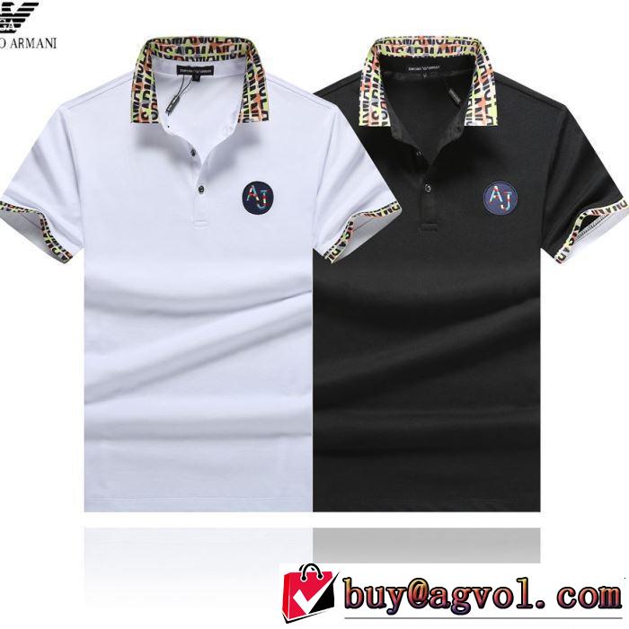 2色可選 半袖Tシャツ 夏にぴったり限定アイテム 2019年春夏流行ファッション ARMANI アルマーニ