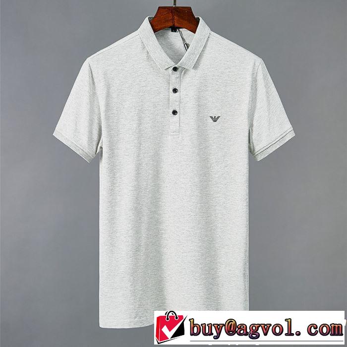ARMANI アルマーニ 半袖Tシャツ 3色可選 一気にトレンド感満載な着こなし 2019春夏も引き続きトレンド