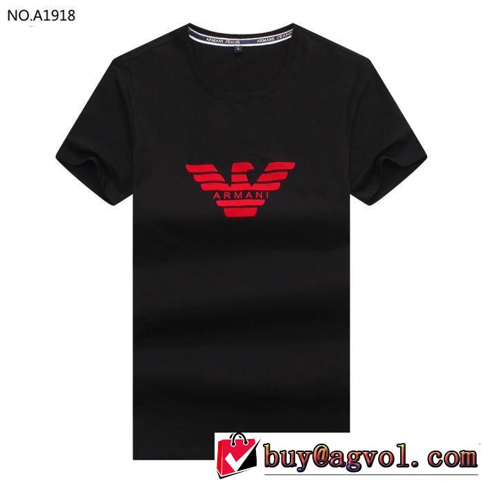 2019春夏の大注目トレンド 人気ストリートブランド新品 ARMANI アルマーニ 半袖Tシャツ 3色可選