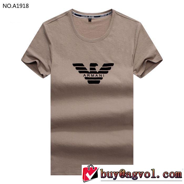 2019春夏の大注目トレンド 人気ストリートブランド新品 ARMANI アルマーニ 半袖Tシャツ 3色可選