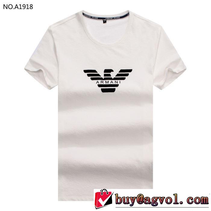 2019春夏の大注目トレンド 人気ストリートブランド新品 ARMANI アルマーニ 半袖Tシャツ 3色可選