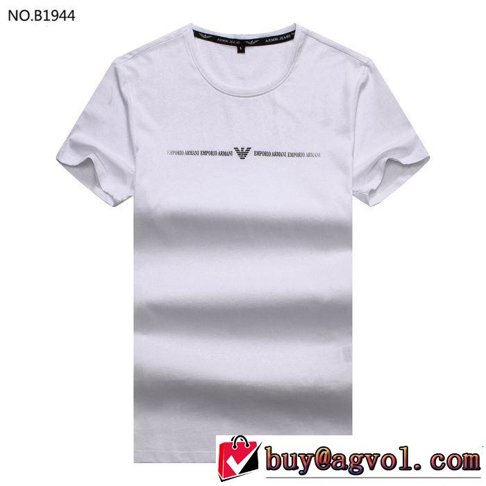 魅力的なカラー使い ARMANI アルマーニ 半袖Tシャツ 3色可選 大人カジュアル夏ファッション2019
