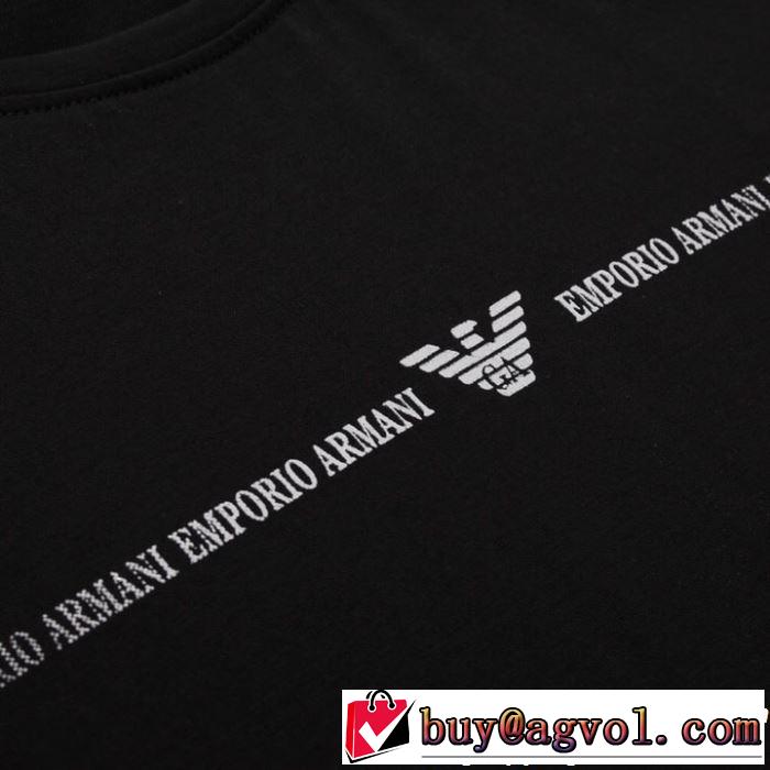 魅力的なカラー使い ARMANI アルマーニ 半袖Tシャツ 3色可選 大人カジュアル夏ファッション2019