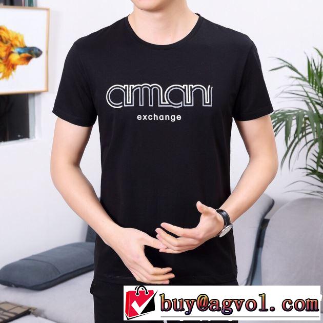 ARMANI アルマーニ 半袖Tシャツ 3色可選 素敵なスタイルで夏の定番 2019年春夏のトレンドアイテム