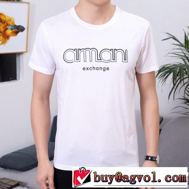 ARMANI アルマーニ 半袖Tシャツ 3色可選 素敵なスタイルで夏の定番 2019年春夏のトレンドアイテム