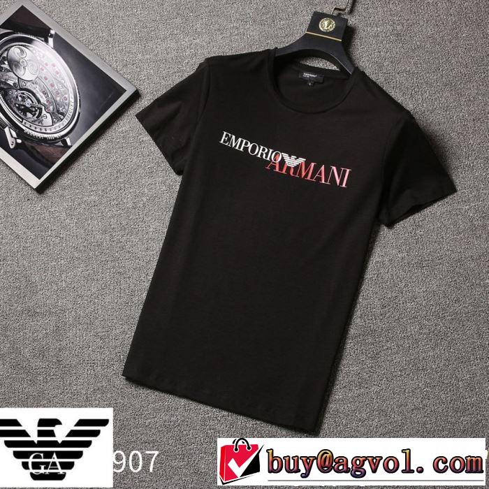 春夏！大人カジュアル 【2019年】夏のファッション 半袖Tシャツ 3色可選 ARMANI アルマーニ