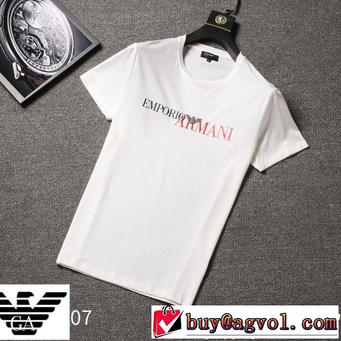 春夏！大人カジュアル 【2019年】夏のファッション 半袖Tシャツ 3色可選 ARMANI アルマーニ