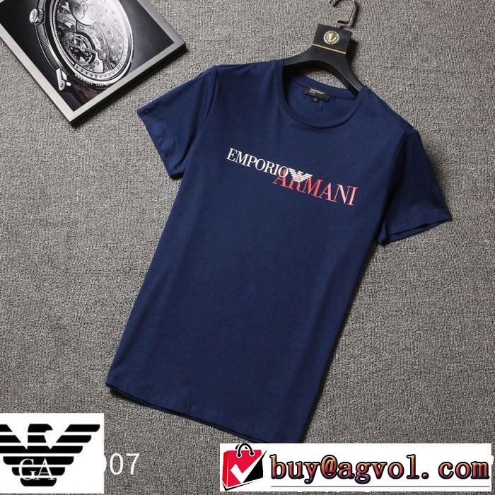 春夏！大人カジュアル 【2019年】夏のファッション 半袖Tシャツ 3色可選 ARMANI アルマーニ