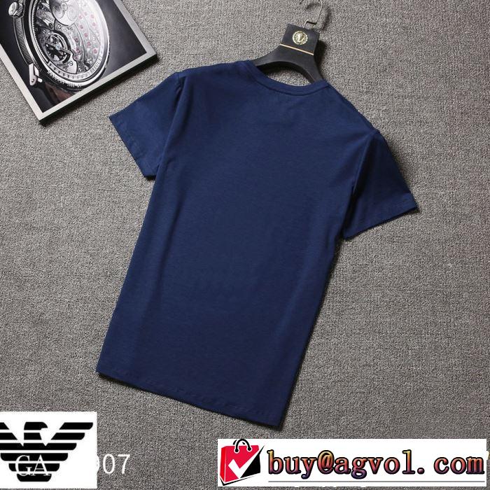 春夏！大人カジュアル 【2019年】夏のファッション 半袖Tシャツ 3色可選 ARMANI アルマーニ
