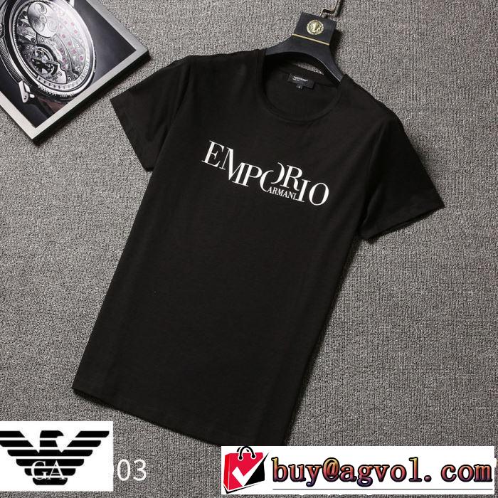 半袖Tシャツ 3色可選 今から夏まで活躍する ARMANI アルマーニ  2019春夏のトレンド新商品